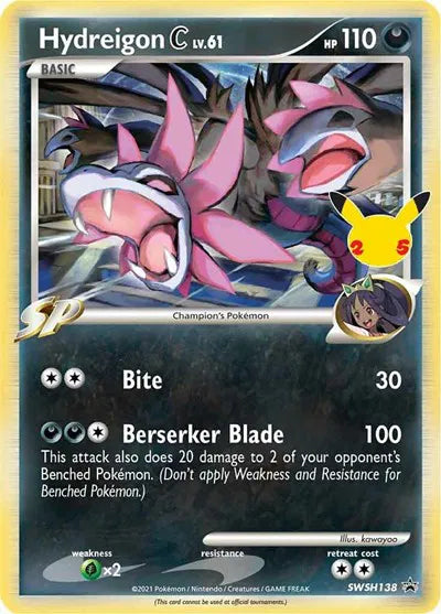 SWSH138 Hydreigon C lv.61 - SWSH Black Star Promo