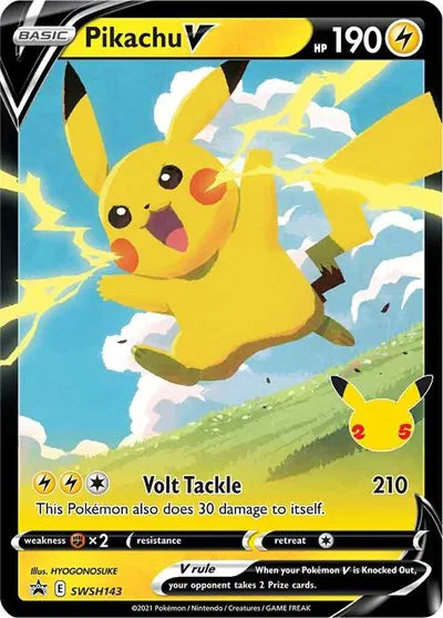 SWSH143 Pikachu V - SWSH Black Star Promo