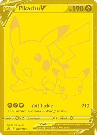 SWSH145 Pikachu V - SWSH Black Star Promo