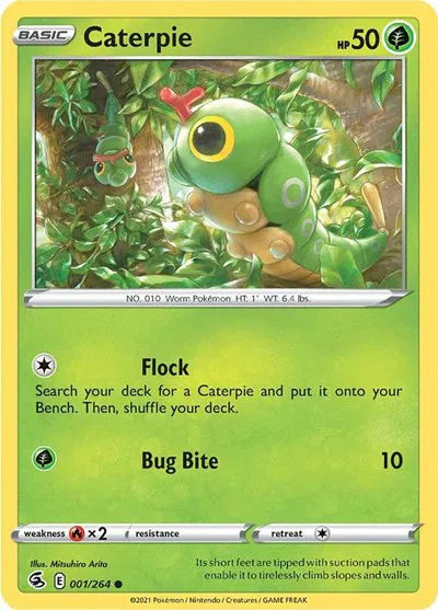 001/264 Caterpie Reverse Holo