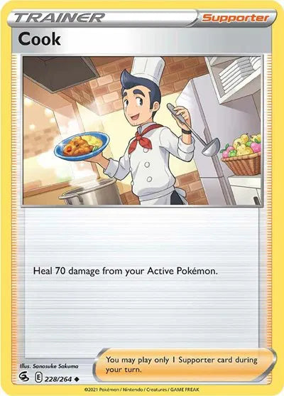 228/264 Cook Reverse Holo - Fusion Strike
