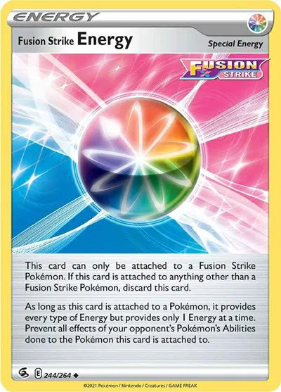 244/264 Fusion Strike Energy Reverse Holo - Fusion Strike