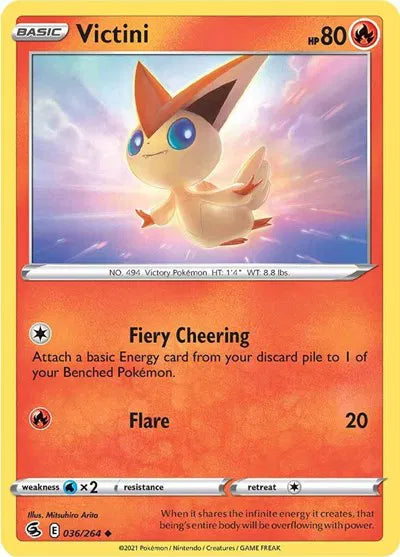 036/264 Victini Reverse Holo - Fusion Strike