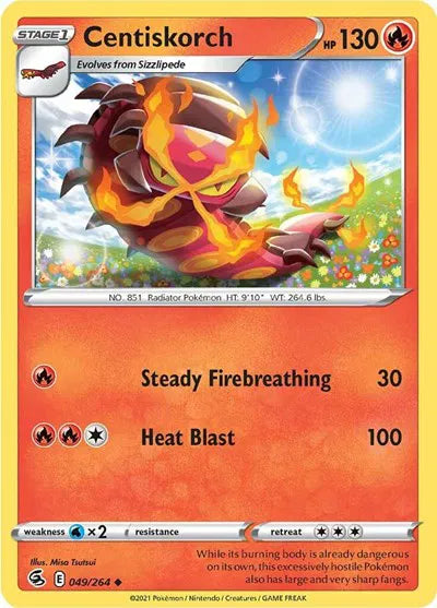 049/264 Centiskorch Reverse Holo - Fusion Strike