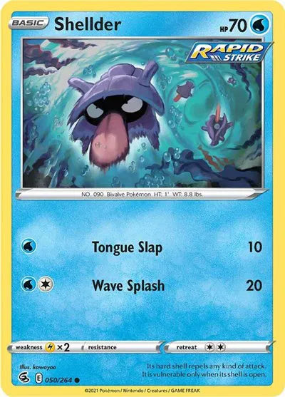 050/264 Shelder Reverse Holo - Fusion Strike