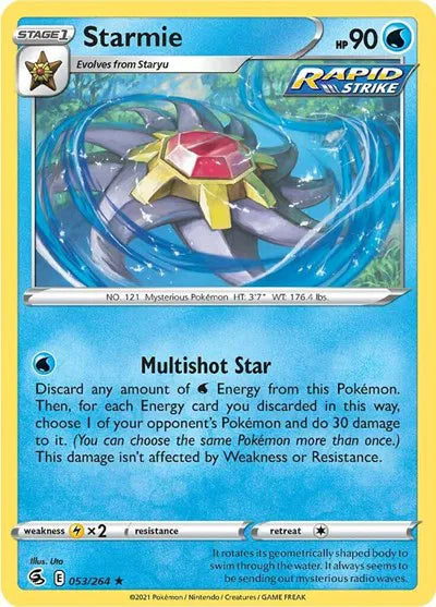 053/264 Starmie Holofoil - Fusion Strike