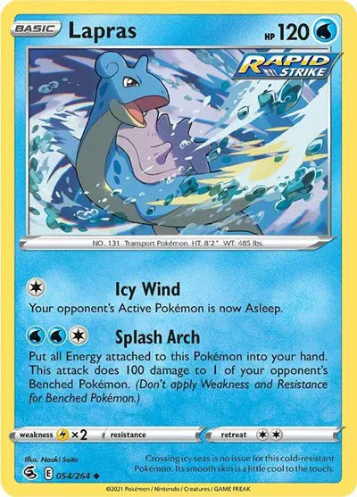 054/264 Lapras Reverse Holo - Fusion Strike