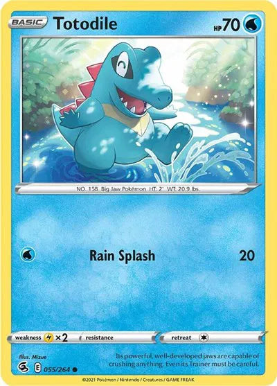 055/264 Totodile Reverse Holo - Fusion Strike