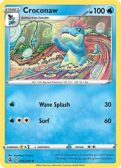 056/264 Croconaw Reverse Holo - Fusion Strike