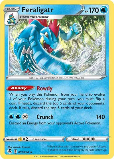 057/264 Feraligatr Holofoil - Fusion Strike