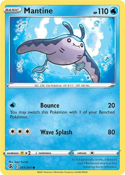 061/264 Mantine Reverse Holo - Fusion Strike
