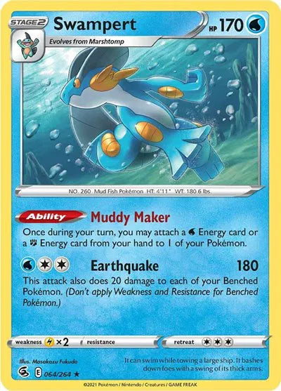 064/264 Swampert Holofoil - Fusion Strike
