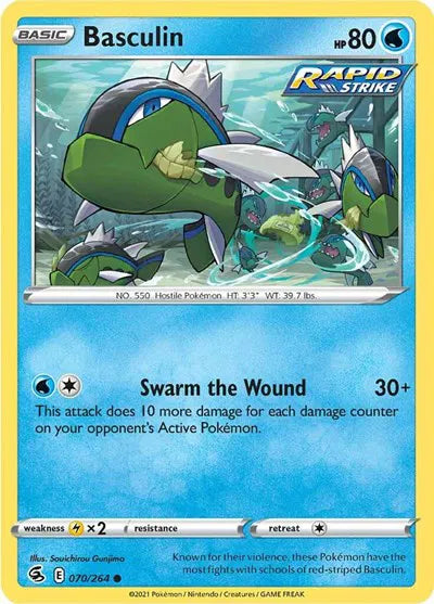 070/264 Basculin Reverse Holo - Fusion Strike