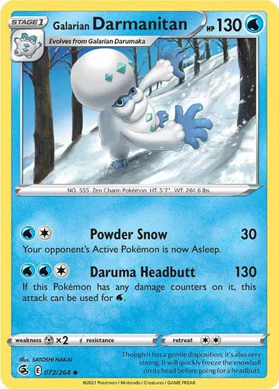 072/264 Galarian Darmanitan Reverse Holo - Fusion Strike