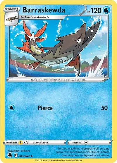 083/264 Barraskewda Reverse Holo - Fusion Strike