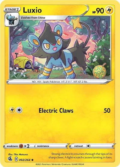 092/264 Luxio Reverse Holo - Fusion Strike