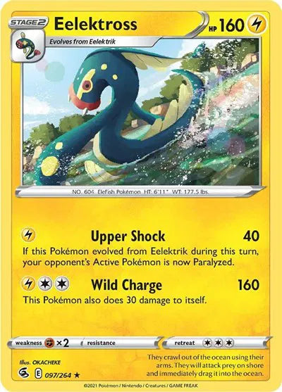 097/264 Eelektross Reverse Holo - Fusion Strike