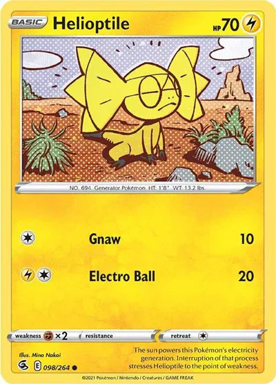 098/264 Helioptile Reverse Holo - Fusion Strike