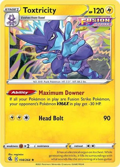 108/264 Toxtricity Holofoil - Fusion Strike