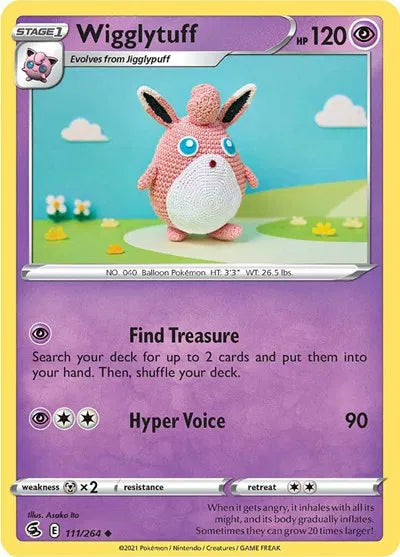 111/264 Wigglytuff Reverse Holo - Fusion Strike