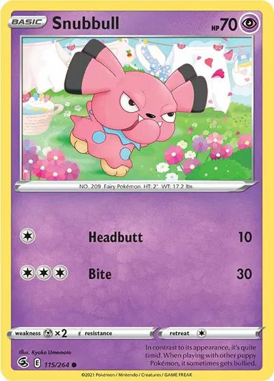 115/264 Snubbull Reverse Holo - Fusion Strike