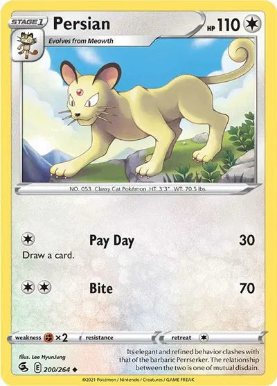 200/264 Persian Reverse Holo - Fusion Strike