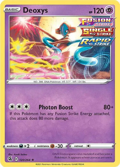 120/264 Deoxys Reverse Holo - Fusion Strike