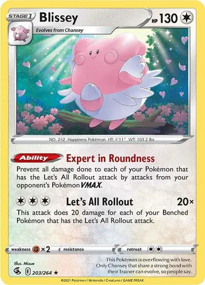 203/264 Blissey Reverse Holo - Fusion Strike