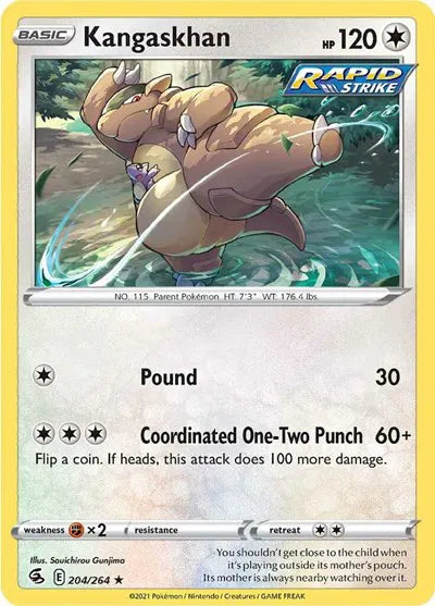 204/264 Kangaskhan Reverse Holo - Fusion Strike
