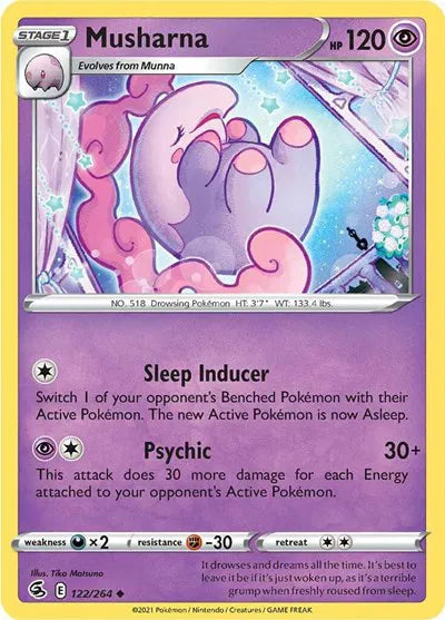 122/264 Musharna Reverse Holo - Fusion Strike