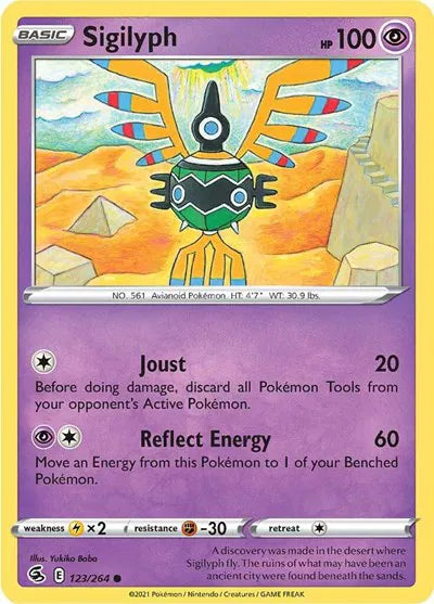 123/264 Sigilyph Reverse Holo - Fusion Strike