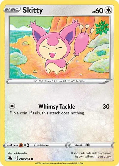 210/264 Skitty Reverse Holo - Fusion Strike