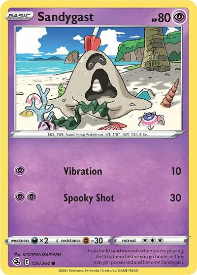 125/264 Sandygast Reverse Holo - Fusion Strike