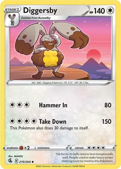 215/264 Diggersby Reverse Holo - Fusion Strike