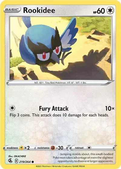 219/264 Rookidee Reverse Holo - Fusion Strike