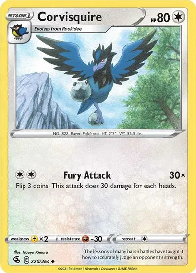 220/264 Corvisquire Reverse Holo - Fusion Strike