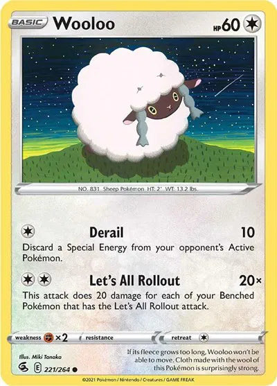 221/264 Wooloo Reverse Holo - Fusion Strike