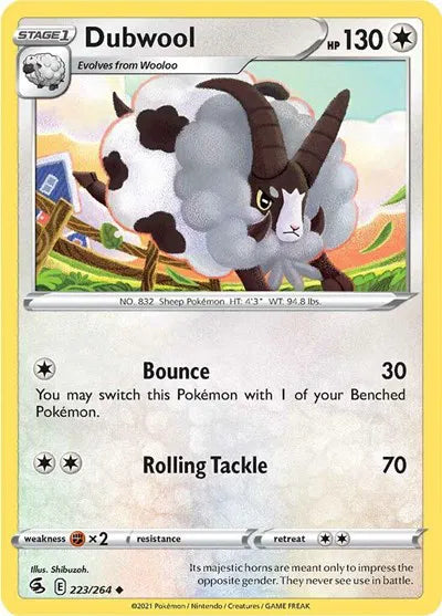 223/264 Dubwool Reverse Holo - Fusion Strike