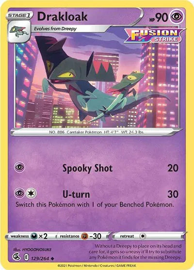 129/264 Drakloak Reverse Holo - Fusion Strike