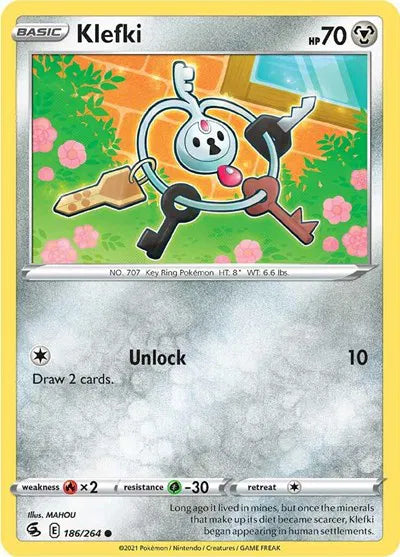 186/264 Klefki Reverse Holo - Fusion Strike