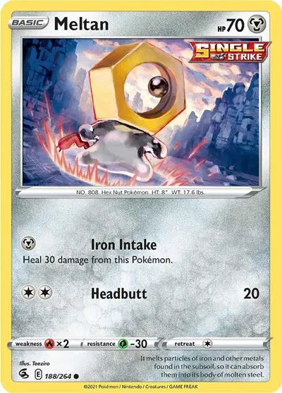 188/264 Meltan Reverse Holo - Fusion Strike