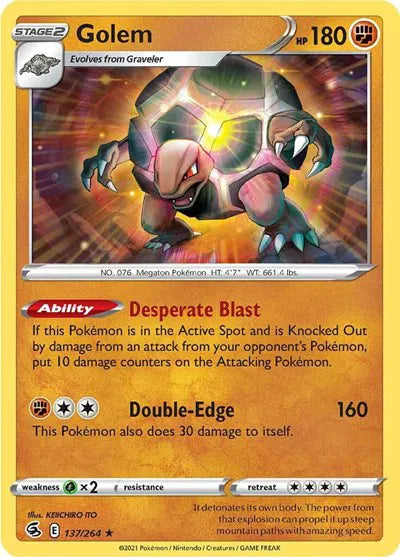 137/264 Golem Reverse Holo - Fusion Strike