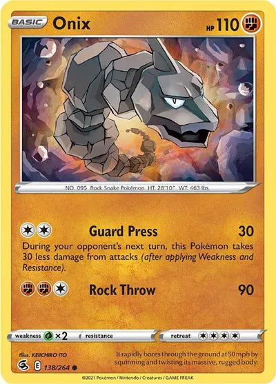 138/264 Onix Reverse Holo - Fusion Strike
