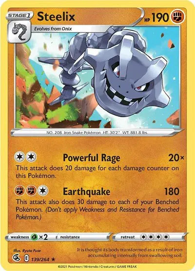 139/264 Steelix Holofoil - Fusion Strike
