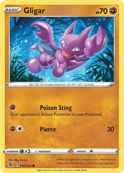 140/264 Gligar Reverse Holo - Fusion Strike