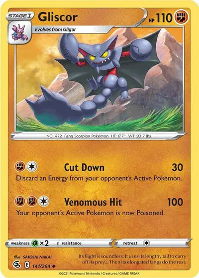 141/264 Gliscor Reverse Holo - Fusion Strike