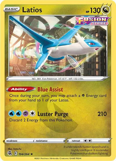 194/264 Latios Reverse Holo - Fusion Strike
