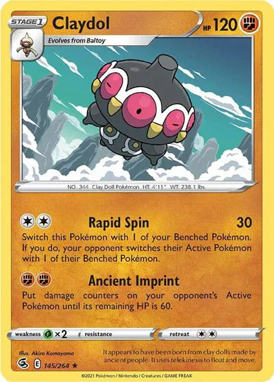 145/264 Claydol Reverse Holo - Fusion Strike