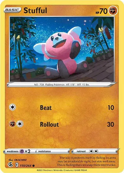 150/264 Stufful Reverse Holo - Fusion Strike