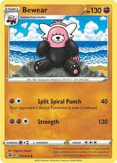 151/264 Bewear Reverse Holo - Fusion Strike